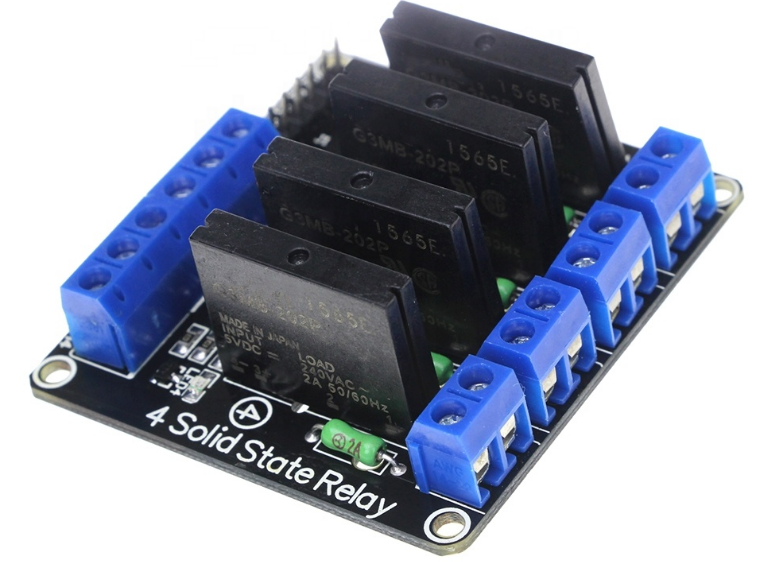 4 Channels Solid State Relay G3MB-202P DC-AC PCB SSR In 5VDC Out 240V AC 2A for arduino