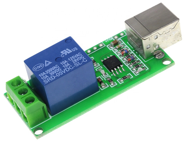 USB Relay Control Switch Programmable Computer Control 1 Channel 5V